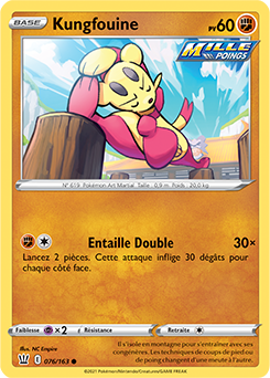 Carte Pokémon Kungfouine 76/163 de la série Styles de Combat en vente au meilleur prix