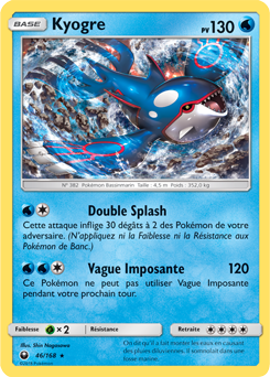Carte Pokémon Kyogre 46/168 de la série Tempête Céleste en vente au meilleur prix