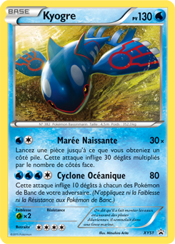 Carte Pokémon Promo Kyogre XY51 de la série Promos XY