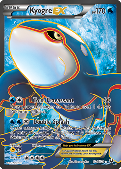 Carte Pokémon Pokémon Full Art Kyogre EX 104/108 de la série Explorateurs Obscurs