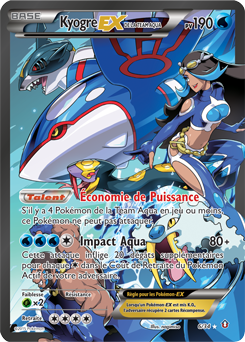 Carte Pokémon Pokémon EX Kyogre EX de la Team Aqua 6/34 de la série Double Danger