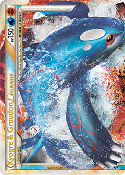 Carte Pokémon Pokémon Légende Kyogre & Groudon LÉGENDE 87/90 de la série Indomptable