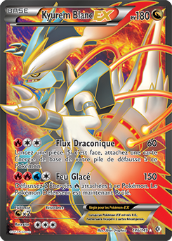 Carte Pokémon Kyurem Blanc EX 146/149 de la série Frantières Franchies en vente au meilleur prix