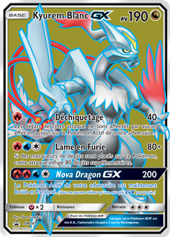 Carte Pokémon Promo Kyurem Blanc GX SM141 de la série Promos Soleil et Lune