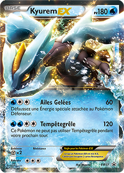 Carte Pokémon Promo Kyurem EX BW37 de la série Promos Noir & Blanc