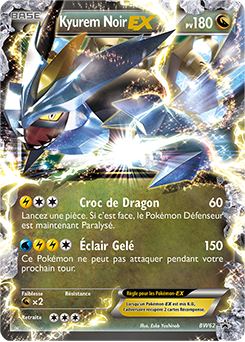 Carte Pokémon Promo Kyurem Noir EX BW62 de la série Promos Noir & Blanc