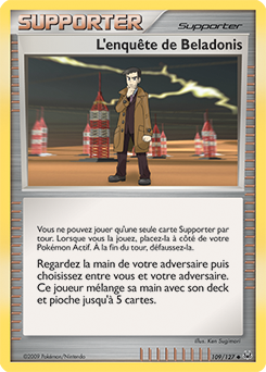 Carte Pokémon L'enquête de Beladonis 109/127 de la série Platine en vente au meilleur prix