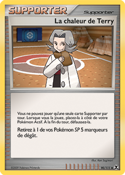 Carte Pokémon Peu commune La chaleur de Terry 90/111 de la série Rivaux Émergents