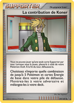 Carte Pokémon La contribution de Koner 139/147 de la série Vainqueurs Suprêmes en vente au meilleur prix