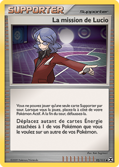 Carte Pokémon La mission de Lucio 92/111 de la série Rivaux Émergents en vente au meilleur prix