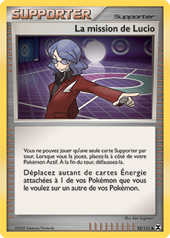 Carte Pokémon Peu commune La mission de Lucio 92/111 de la série Rivaux Émergents