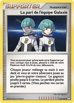 Carte Pokémon Peu commune La pari de l'équipe Galaxie 115/123 de la série Trésors Mystérieux