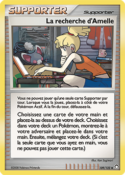 Carte Pokémon Peu commune La recherche d'Amelle 109/123 de la série Trésors Mystérieux