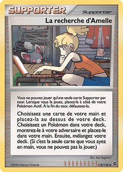 Carte Pokémon Peu commune La recherche d'Amelle 119/132 de la série Merveilles Secrètes