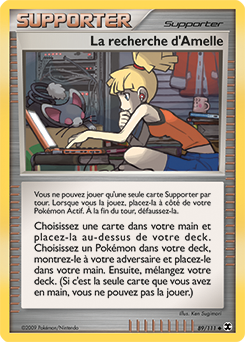 Carte Pokémon Peu commune La recherche d'Amelle 89/111 de la série Rivaux Émergents