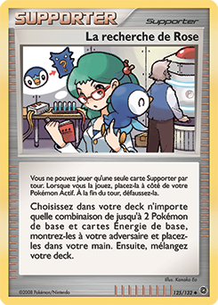 Carte Pokémon Peu commune La recherche de Rose 125/132 de la série Merveilles Secrètes