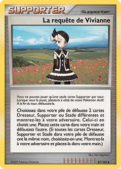 Carte Pokémon Peu commune La requête de Vivianne 87/100 de la série Tempête