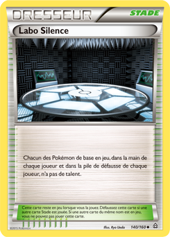Carte Pokémon Peu commune Labo Silence 140/160 de la série Primo Choc