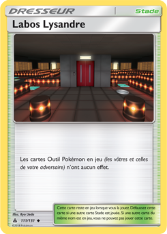 Carte Pokémon Labos Lysandre 111/131 de la série Lumière Interdite en vente au meilleur prix
