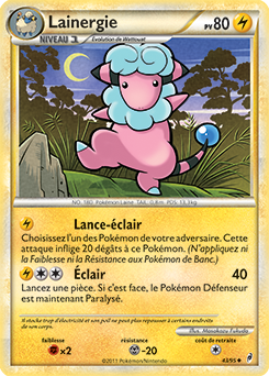 Carte Pokémon Peu commune Lainergie 43/95 de la série Appel des Légendes