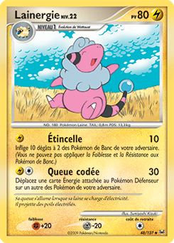 Carte Pokémon Lainergie 48/127 de la série Platine en vente au meilleur prix