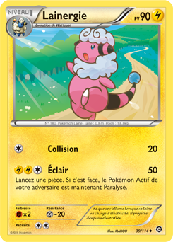 Carte Pokémon Lainergie 39/114 de la série Offensive Vapeur en vente au meilleur prix