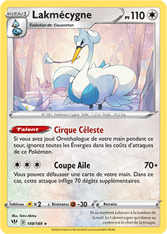 Carte Pokémon Lakmécygne 149/189 de la série Ténèbres Embrasées en vente au meilleur prix