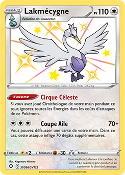 Carte Pokémon Lakmécygne SV096/SV122 de la série Destinées Radieuses en vente au meilleur prix