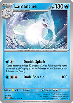 Carte Pokémon Lamantine 87/165 de la série 151 en vente au meilleur prix