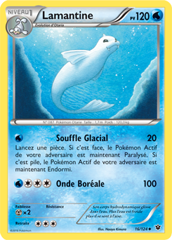 Carte Pokémon Lamantine 16/124 de la série Impact des Destins en vente au meilleur prix