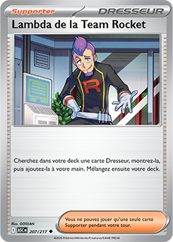 Carte Pokémon Lambda de la Team Rocket 207/217 de la série Héros Transcendants en vente au meilleur prix