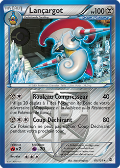 Carte Pokémon Lançargot 61/101 de la série Explosion Plasma en vente au meilleur prix