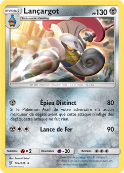 Carte Pokémon Lançargot 142/236 de la série Harmonie des Esprits en vente au meilleur prix