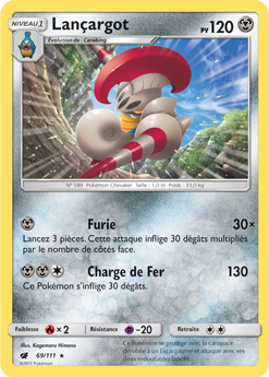 Carte Pokémon Lançargot 69/111 de la série Invasion Carmin en vente au meilleur prix