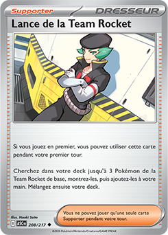 Carte Pokémon Lance de la Team Rocket 208/217 de la série Héros Transcendants en vente au meilleur prix