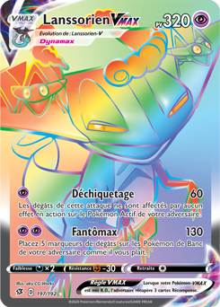 Carte Pokémon Lanssorien VMAX 197/192 de la série Clash des Rebelles en vente au meilleur prix