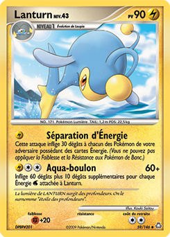 Carte Pokémon Lanturn 59/146 de la série Eveil des Légendes en vente au meilleur prix