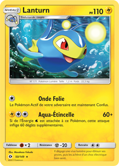 Carte Pokémon Lanturn 50/149 de la série Soleil & Lune en vente au meilleur prix