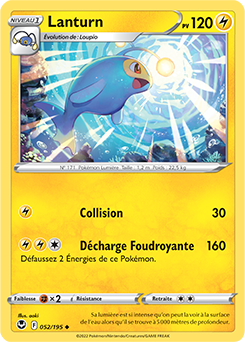 Carte Pokémon Lanturn 052/195 de la série Tempête Argentée en vente au meilleur prix