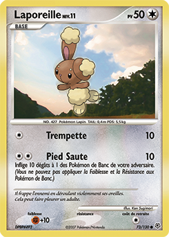 Carte Pokémon Commune Laporeille 73/130 de la série Diamant & Perle