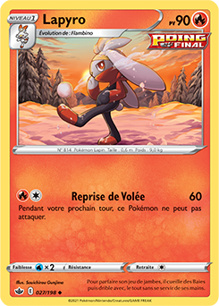 Carte Pokémon Lapyro 27/198 de la série Règne de Glace en vente au meilleur prix