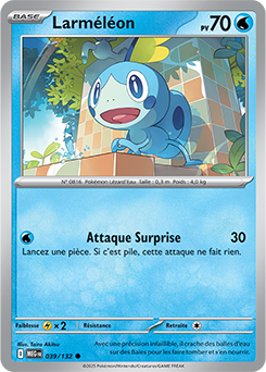Carte Pokémon Communes Larméléon 39/132 de la série Méga-Évolution