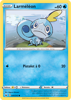 Carte Pokémon Commune Larméléon 54/202 de la série Épée et Bouclier