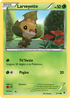 Carte Pokémon Larveyette 5/119 de la série Vigueur Spectrale en vente au meilleur prix