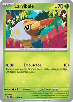 Carte Pokémon Larvibule 17/217 de la série Héros Transcendants en vente au meilleur prix