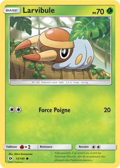 Carte Pokémon Larvibule 13/149 de la série Soleil & Lune en vente au meilleur prix