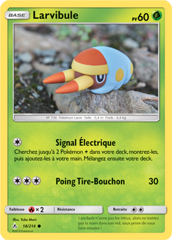 Carte Pokémon Larvibule 18/214 de la série Alliance Infallible en vente au meilleur prix