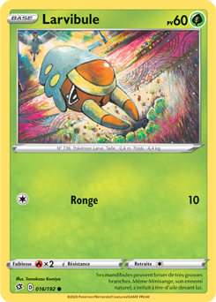 Carte Pokémon Larvibule 16/192 de la série Clash des Rebelles en vente au meilleur prix