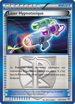Carte Pokémon Peu commune Laser Hypnotoxique 123/135 de la série Tempête Plasma