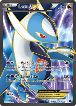 Carte Pokémon Latios EX 113/116 de la série Glaciation Plasma en vente au meilleur prix